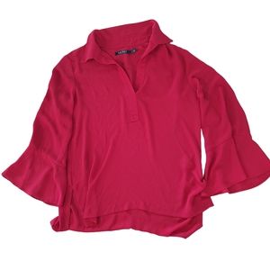 Ralph Lauren Bell Sleeve Blouse Size M